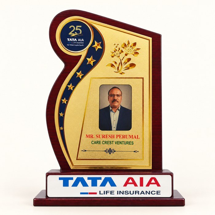 Recognition — Care Crest Ventures — Mr. J. Suresh Perumal, TATA AIA Life Insurance
